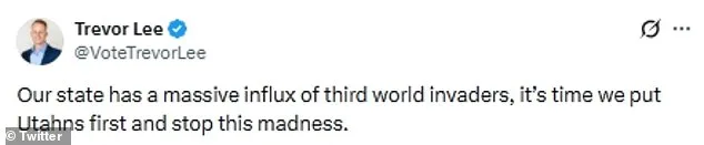 Utah State Rep Trevor Lee Condemned for 'Foreign Invaders' Deportation Remarks in Response to Somali Migrant Son's Campaign