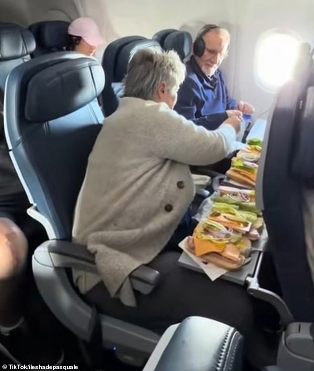 71-Year-Old Mother Turns Airplane Seat into Make-Shift Deli During Five-Hour Flight