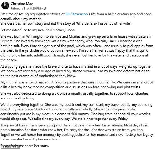 Daughter Demands Justice as Linda Stevenson's Husband Arrested in Murder Allegations