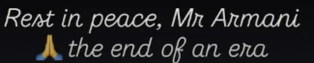 Fashion Industry Mourns Passing of Giorgio Armani, Iconic Designer Who Shaped Global Fashion for Over Five Decades