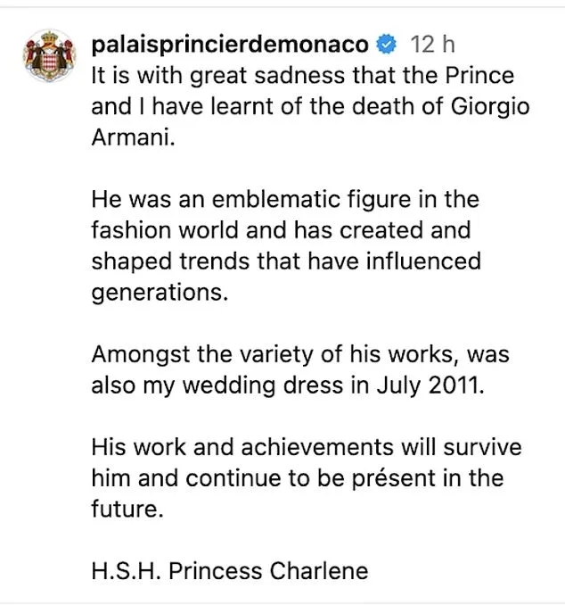 Fashion Industry Mourns Passing of Giorgio Armani, Iconic Designer Who Shaped Global Fashion for Over Five Decades