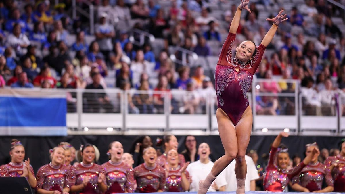 Faith Torrez leads Oklahoma to NCAA gymnastics title over LSU