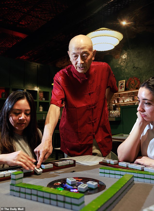 Celebrities and influencers gather for high-stakes mahjong nights across America.